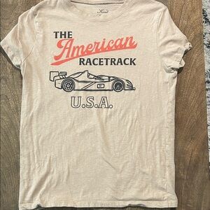 Hanes Tan American Racetrack Tee